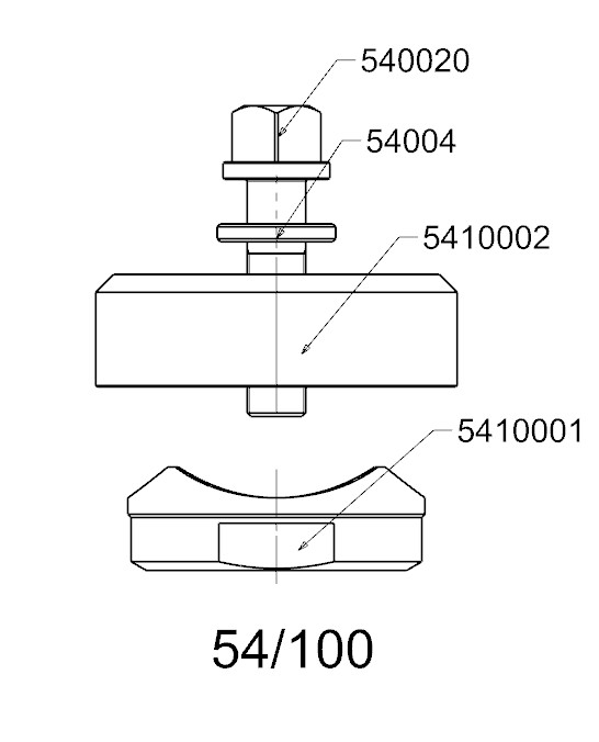 PERFORADOR REDONDO PARA CHAPA  FORZA  SERIE 54